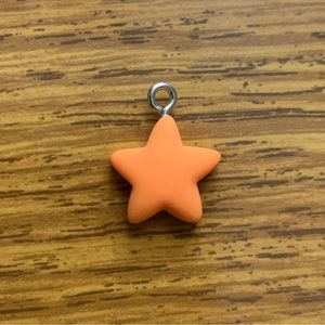 Orange Star Charm Pendant